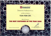The best costumer of the year 2008